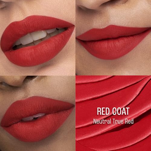 Image of Lakme 9to5 Lip Tattoo Matte Slim Stick, Red Coat, 2g, for Intense Color and Full Coverage, with Bakuchiol and Vitamin E, Smudgeproof and Waterproof, Long-Lasting Lipstick for Women