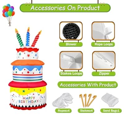 Aufblasbare Happy Birthday Dekoration – Must-Have für Feiern – Bild 3