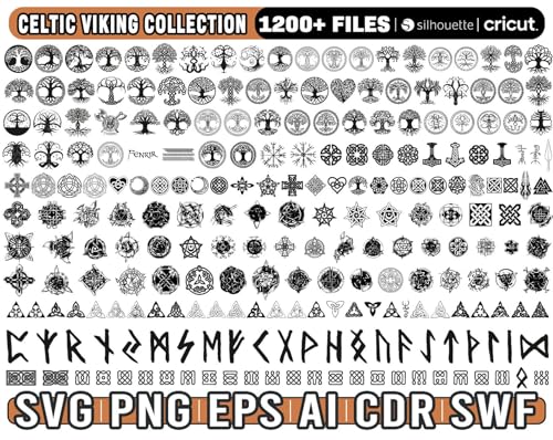 Viking/Celtic SVG Bundle, Celtic Knot SVG, Celtic Tree of Life