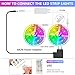 Bonve Pet 12M Tiras LED RGB 5050, Bluetooth Musical Tiras LED 12V...