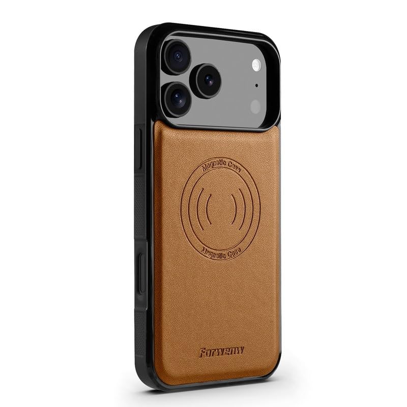 Étui iPhone 15 Pro vert en cuir magnétique pour ne plus perdre vos cartes - 5