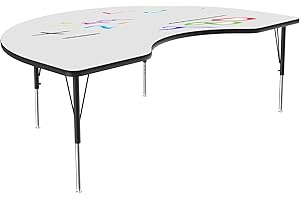 Correll Kidney Shaped Classroom Dry Erase Activity Table