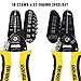 DOWELL 10-22AWG+22-30AWG Wire Stripping Tool Wire Stripper Cutter Pliers Tool Multi-Function Hand Tool for Electrician Craftsmanship 2-Piece