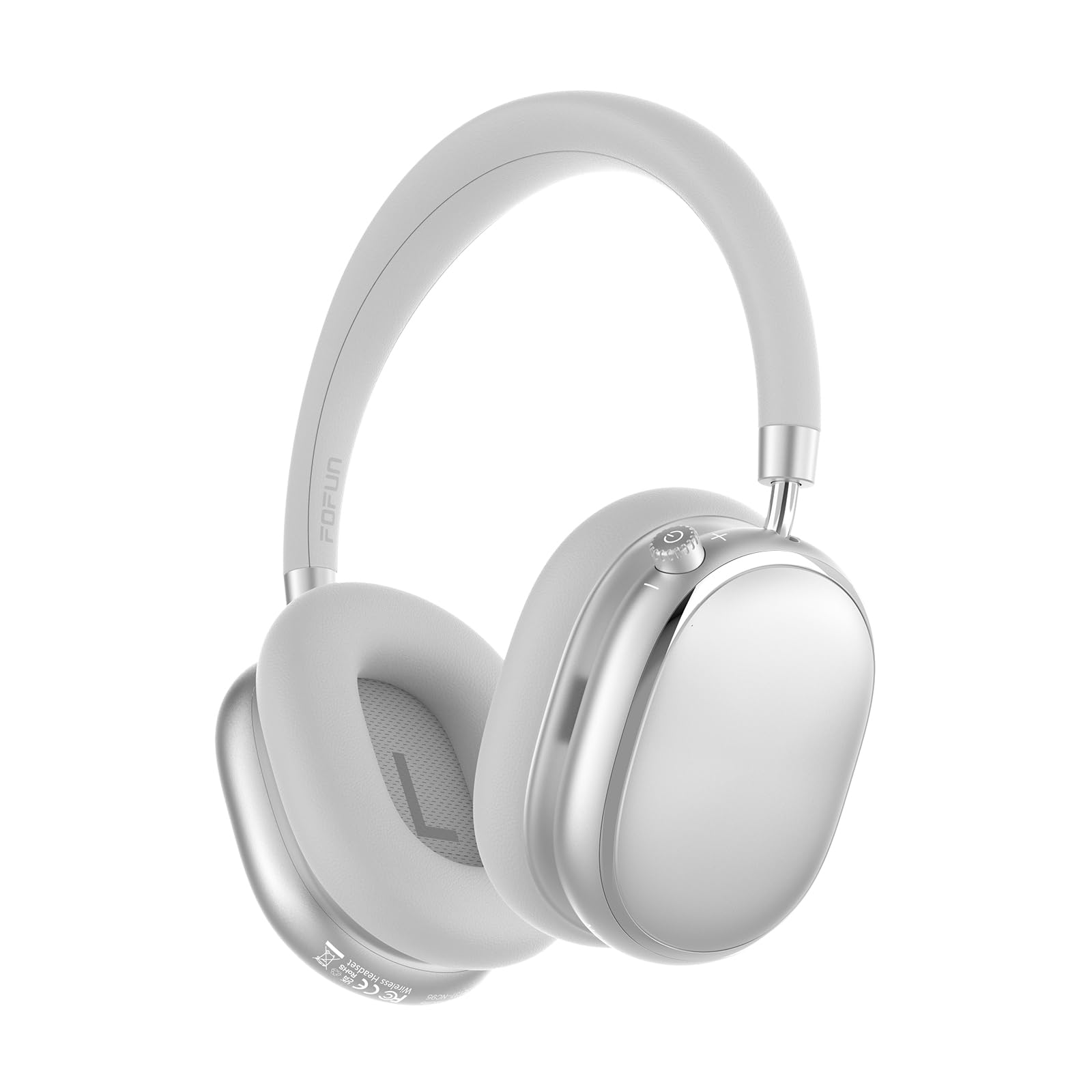 FOFUN NC95 Hybrid Active Noise Cancelling Headphones with Knob Control, 65H Playtime Over Ear Headphones Wireless Bluetooth 6.0, App Control, Hi-Res Audio, Comfort Fit, Clear Calls for Travel/Workout