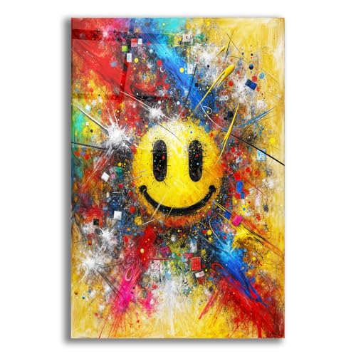 Epic Art Smiley Face Acrylic Glass Wall Art