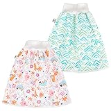 [Starke Absorption] Das äußere Baumwoll- und das innere TPU-Material nehmen stark Wasser als Windeln auf und verhindern das Austreten von Urin. Sie müssen innen eine Trainingshose oder Unterwäsche tragen.