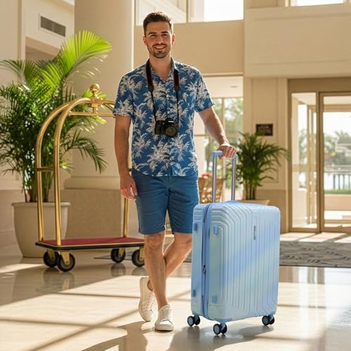 Image of The Wonder Luggage Trolley Bags | 360 Disc Spinner Wheels | Polycarbonate Expandable Suitcase, Lightweight Durable Hard Shell, TSA Type Lock, 360 Disc Spinner Wheels