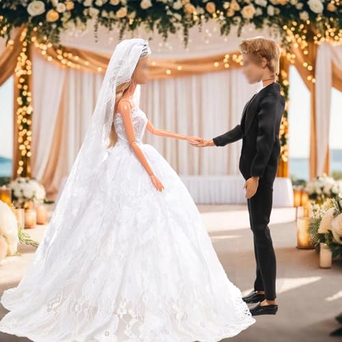 Enocht SKU20834 4 Pack Doll Wedding Set 1 White Bride Wedding thumb #6