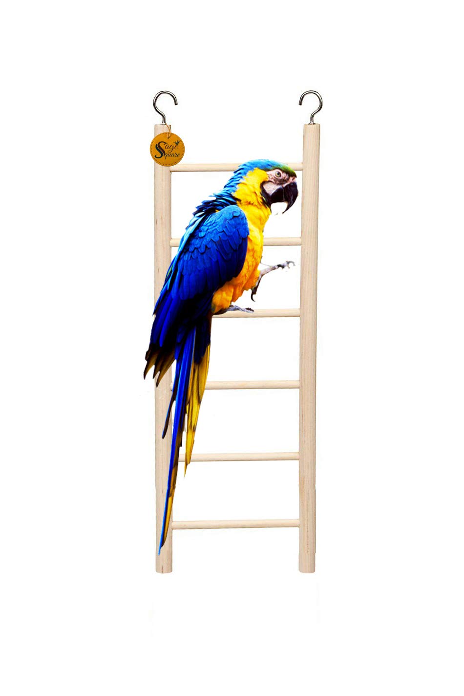 See full amazon price history chart for Sage Square Playful Natural Wooden Climbing Ladder Toy for Exercise & Fun || with Hooks to Hang on || for Birds, Parrot, Budgies and Other Small, Medium Large Bird || 6 Level / 30cm Sage Square Playful Natural Wooden Climbing Ladder Toy for Exercise & Fun || with Hooks to Hang on || for Birds, Parrot, Budgies and Other Small, Medium Large Bird || 6 Level / 30cm (B08KGB3ZK8) Amazon Price History, Amazon Price Tracker