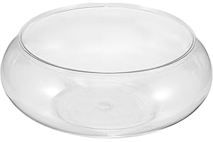 GANAZONO Clear Vase Bowl: Versatile Container for Aquatic Plants, Flowers, and Decorative Displays