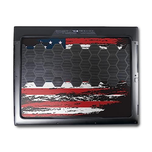 Image of MightySkins Skin Compatible with Alienware M18 R1 (2023) Full Wrap Kit - Tattered Flag | Protective, Durable, and Unique Vinyl Decal wrap Cover | Easy to Apply & Change Styles | Made in The USA