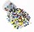 500 Pieces Glass Mosaic Tiles Colorful Square Tile Bulk Piece for Crafts Home DIY Decoration Gifts Supplies in 6 Colors Series