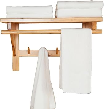 Toalleros de Barra Toalleros Barra Toalla baño toallero Percha para Puerta Toallero para Baño Toallero De Gancho De Madera Sólida Gancho ZHANGAIZHEN ...