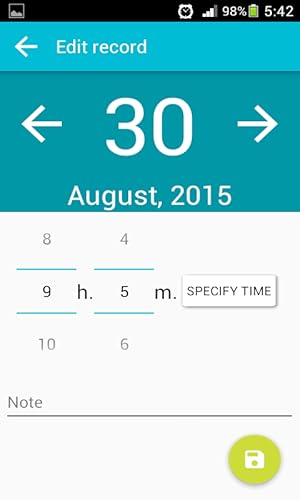 Sleep Time Tracker