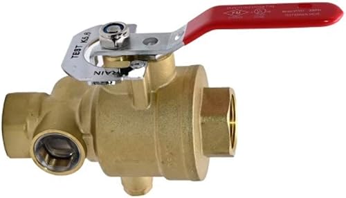 Miniatura 2 de Válvula, Prueba y drenaje, Latón, 1" Hembra NPT, 1" Hembra NPT, Tamaño del orificio 12" (K5.6), Fast Fire Parts