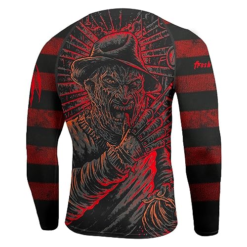 Men's Rash Guard Shirts Super Lightweight Fabric, BJJ Rash Guards for Men Long Sleeve No Lives Matter Jason Voorhees - XL3