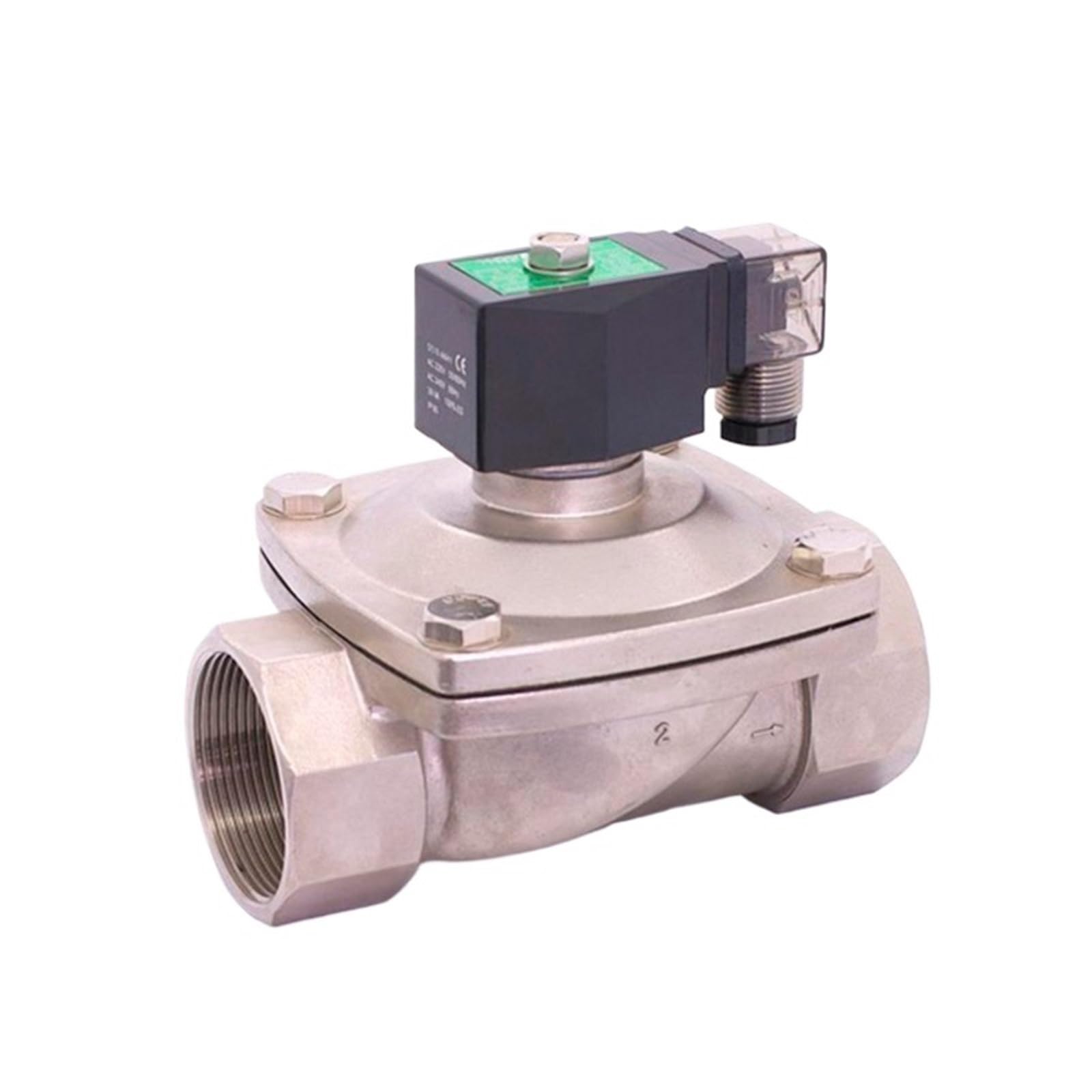 Coasddrld Epdm 2 Way Solenoid Valve Normally Closed 2" 220V Ac Orifice 50Mm(,Dc12v)