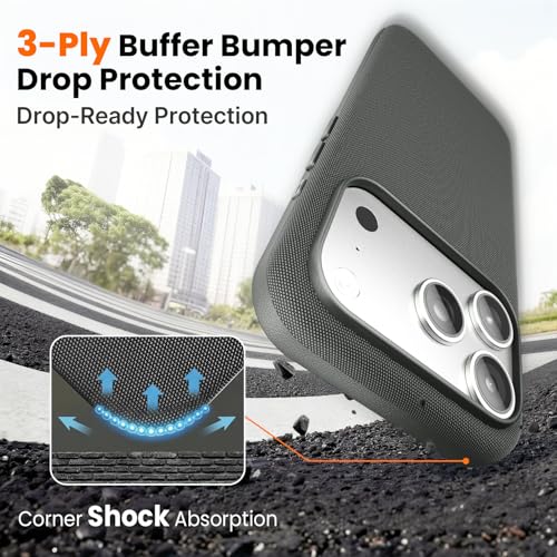 Mkeke for iPhone 17 Pro Case Techwoven Black - Image 3