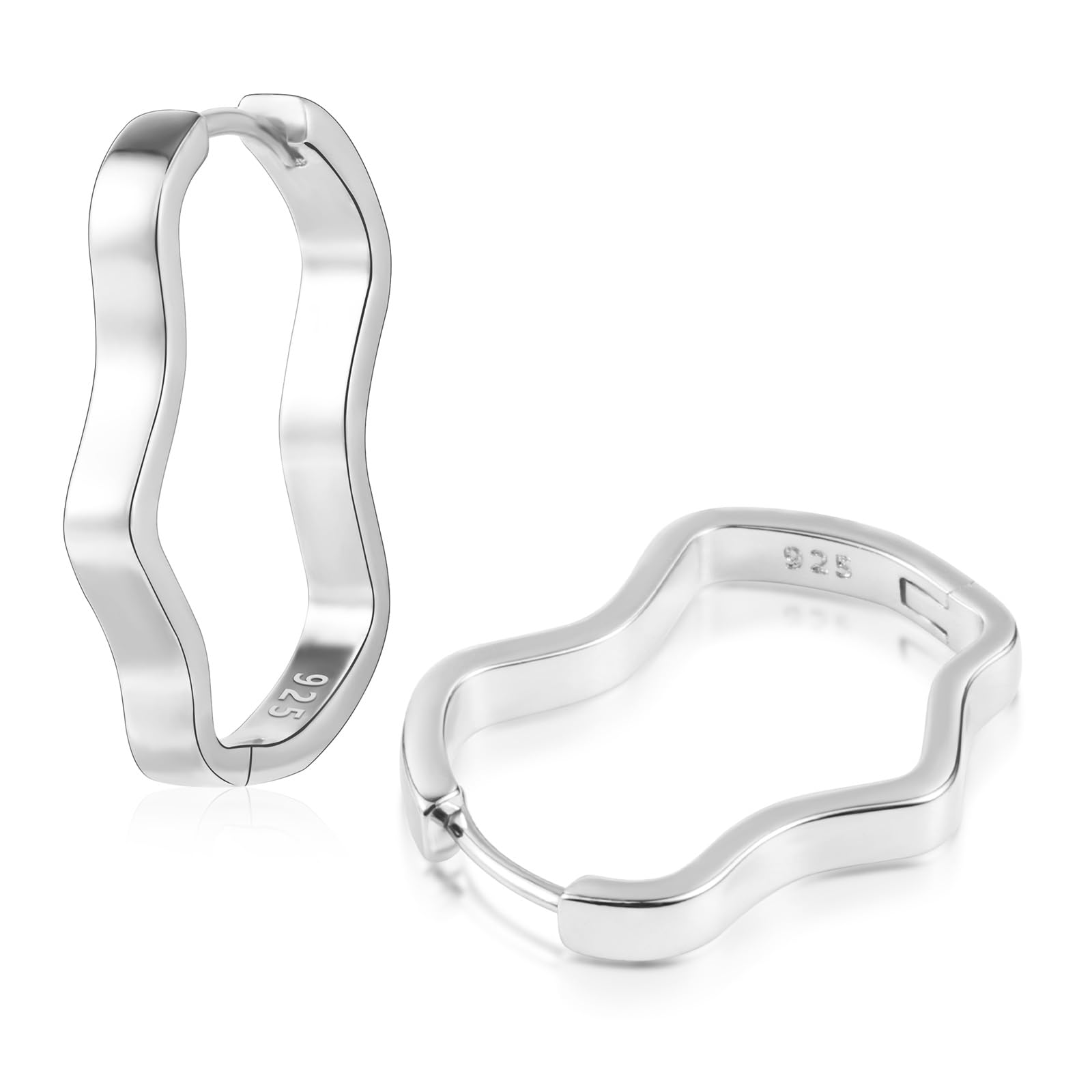 ALEXCRAFT Aros Mujer Pendientes con Circonitas Chapado 14K Oro