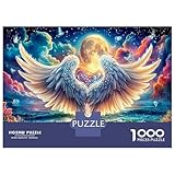 Alas con corazón en el Cosmos 1000 Piezas – Puzzle Premium Ilustración Espiritual para Adultos, Cartón Resistente – para Parejas, Difícil, Top, Actividad En Casa /10 – 38x26cm
