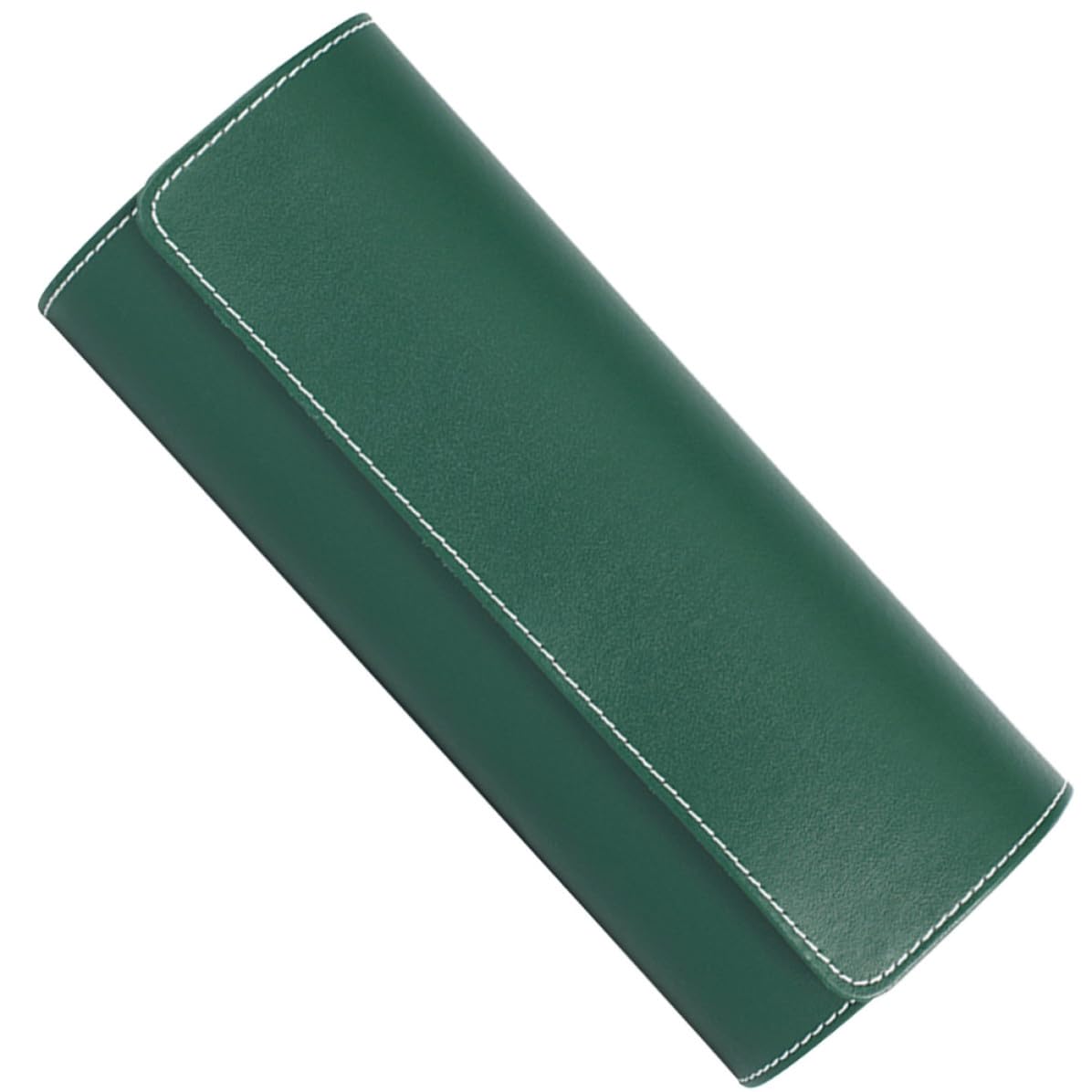 MAGICLULU Valigetta Porta Orologi in Pelle Pu Verde, Custodia Portatile Anti-caduta per Orologi e Piccoli Gioielli, Organizer da Viaggio Elegante e Sicuro per Uomo