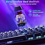 Redragon Mechanical Gaming Keyboard Wired, 11 Programmable Backlit Modes, Hot-Swappable Red Switch, Anti-Ghosting, Double-Shot PBT Keycaps, Light Up Keyboard for PC Mac - Image 3