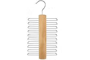 Premium Wooden Tie Rack Holder for Enhanced Tie Organization