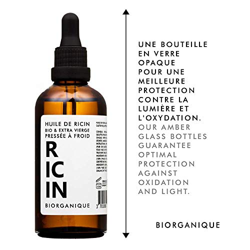 Huile de Ricin 100% Bio, Pure et Naturelle - 100 ml -...