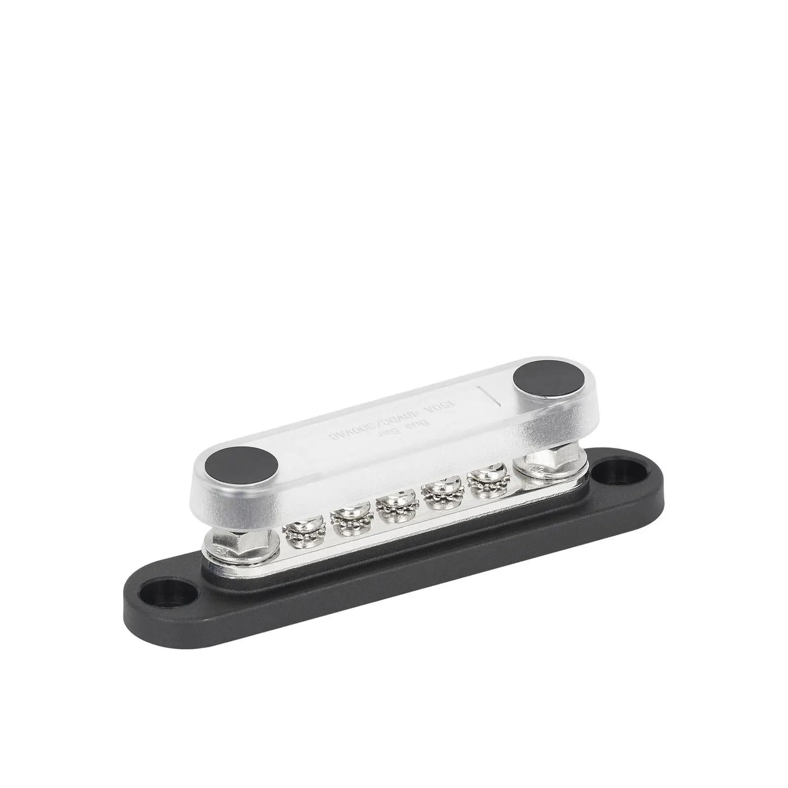 Bloque de distribución de energía de 150A, bloque de conexión profesional de 48V, barra colectora resistente for sistemas solares de vehículos, barcos, remolques, RV(1 Piece Red)