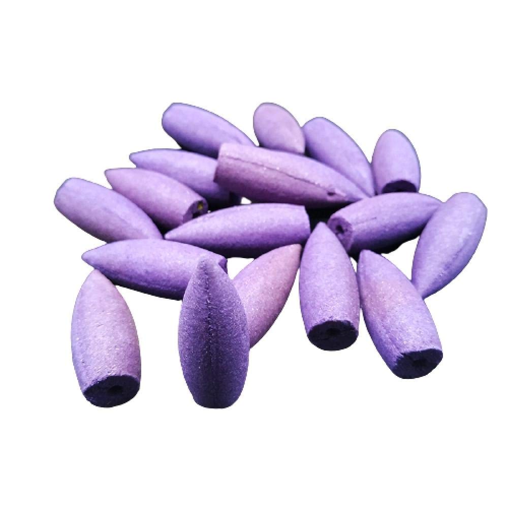 Cascada Zen Feng Shui Decoración Del Hogar Estatua De Buda Guanyin Reflujo Quemador De Incienso Decoración Incienso Cono Budista Zen Monje Quemador De Incienso-Cono De Incienso C + 50Pcs_Lavanda