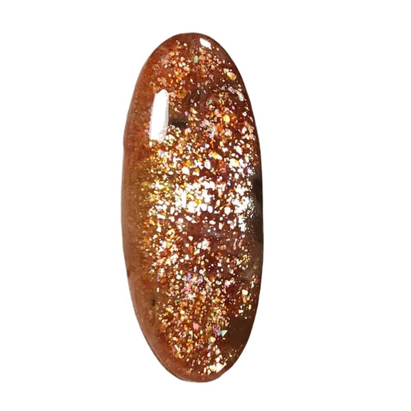 Pierre de soleil précieuse en vrac cabochon ovale fabrication bijoux collier bague