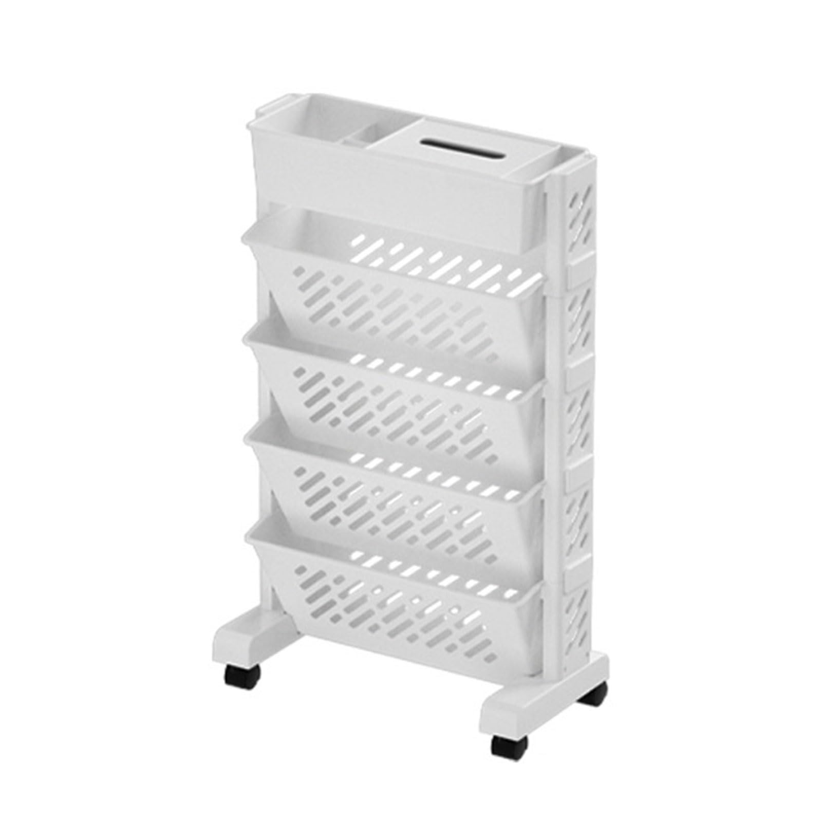 Nucelit Book Storage Organizers and Fashionable Storage Rack with Portable Shelf Accessory for Home Organization Sturdy Shelf