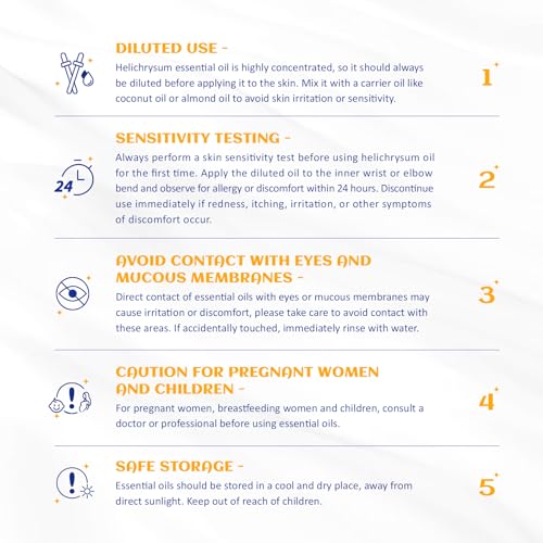 Image of HIQILI Helichrysum Essential Oil for Skin Nourish, Undiluted & Natural, Relieve Fatigue in Body Massage, Reduce Fine Line and Wrinkle, Aromatherapy Diffuser, DIY Floral Scented Gift -100ML