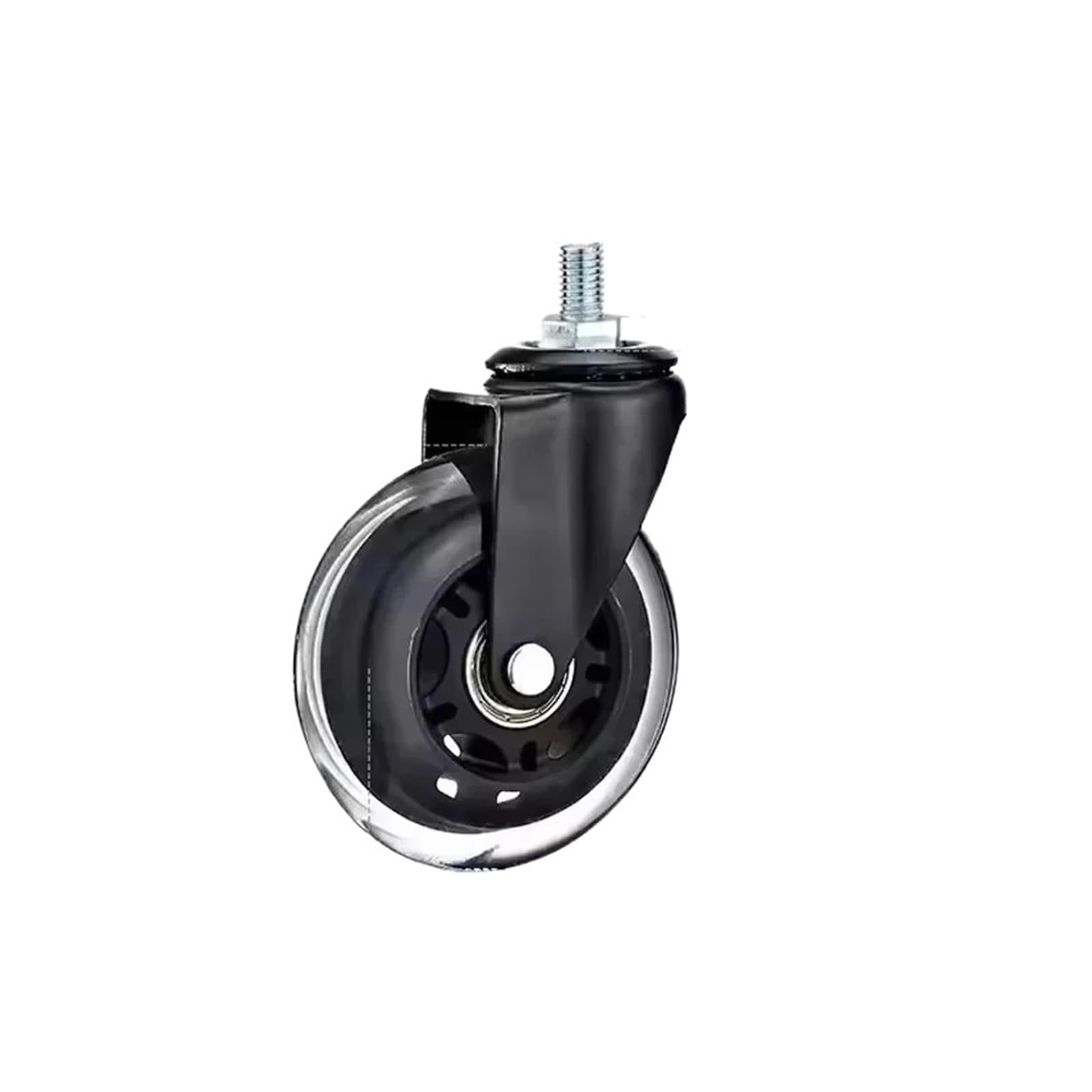 5 unids/lote electroforesis de rueda de hielo con rodillo de tornillo de 3 pulgadas | Entretenimiento M8/M10/M12 PU Equipo Scooter Universal/Brak Mute Caster(M8x15mm-Universal)