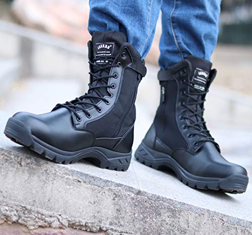 LUDEY Einsatzstiefel Herren Rutschfest Kampfstiefel Bequem Springerstiefel Militärstiefel...