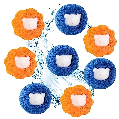 MUCXNIIY 8 Pcs Pet Hair Remover for Laundry, Reusable Washing Machine Pet Hair Catcher, Softener Fur Catchers for Washer and Dryer, Fur Remover Laundry Accessories for Pet Hair MUCXNIIY 8 Pcs Pet Hair Remover for Laundry, Reusable Washing Machine Pet Hair Catcher, Softener Fur Catchers for Washer and Dryer, Fur Remover Laundry Accessories for Pet Hair