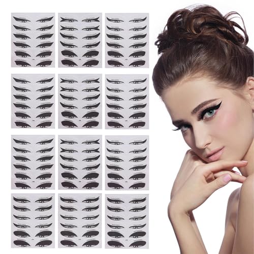 Plantillas de ojos para maquillaje, pegatinas de plantilla de maquillaje de ojos | Pegatinas de plantilla de sombra de ojos | Herramienta de delineador de ojos, pegatinas de delineador