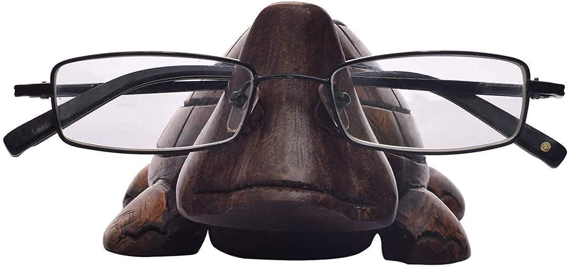 CosmicINT Wooden Handmade Turtle Eyeglass, Spectacle Holder, Wooden Eyeglass Stand for Office Desk Home Décor