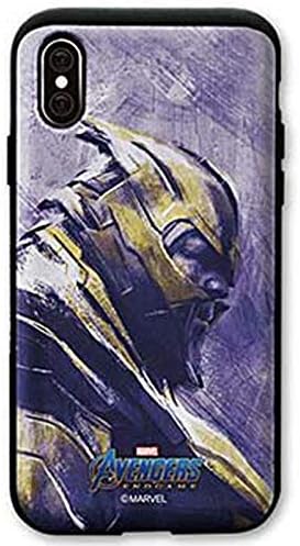 Vintage Card Slide Case with Avengers Endgame Character for Apple iPhone 8 / iPhone 7 (Thanos)