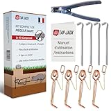 Pieges A Taupes - Lot de 4 + Pince Installation Facile - Anti-Taupe Professionnel Efficace...