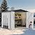 DWVO 8x6FT Outdoor Storage Shelter, Roomy Steel Tool Shed with Secure Entrances & Air Circulation for Patio, Lawn, and Backyard, Ideal for Storing Garden Gear, Lawn Tools, and Bikes, White