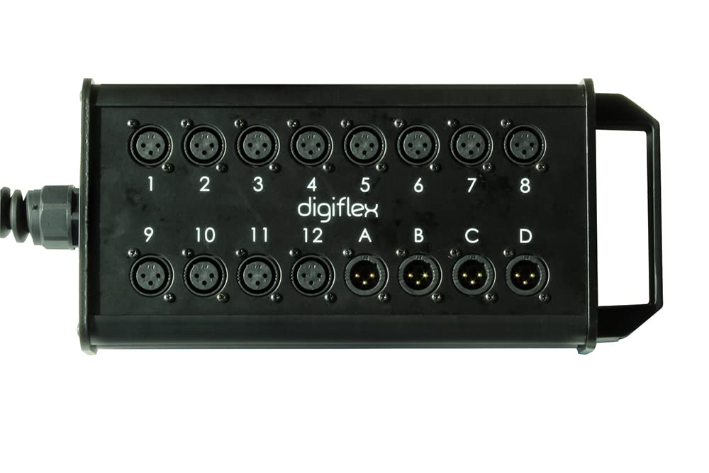 Digiflex HE12-4X-50 50 Foot 12/4 Channel Snake with XLR Returns