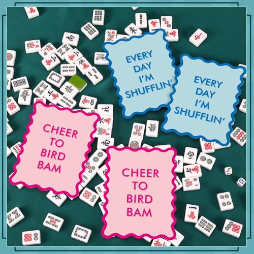4 Piezas Mezcladores de Cartas para Mahjong de PVC miniatura 4