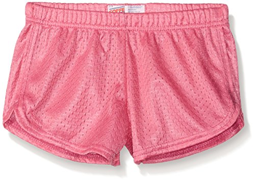 Soffe Girls' Big Mesh Teeny Tiny Short, Pink, Large