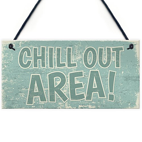 RED OCEAN Chill Out Area - Placa de pared para colgar en el jardín con bañera de hidromasaje