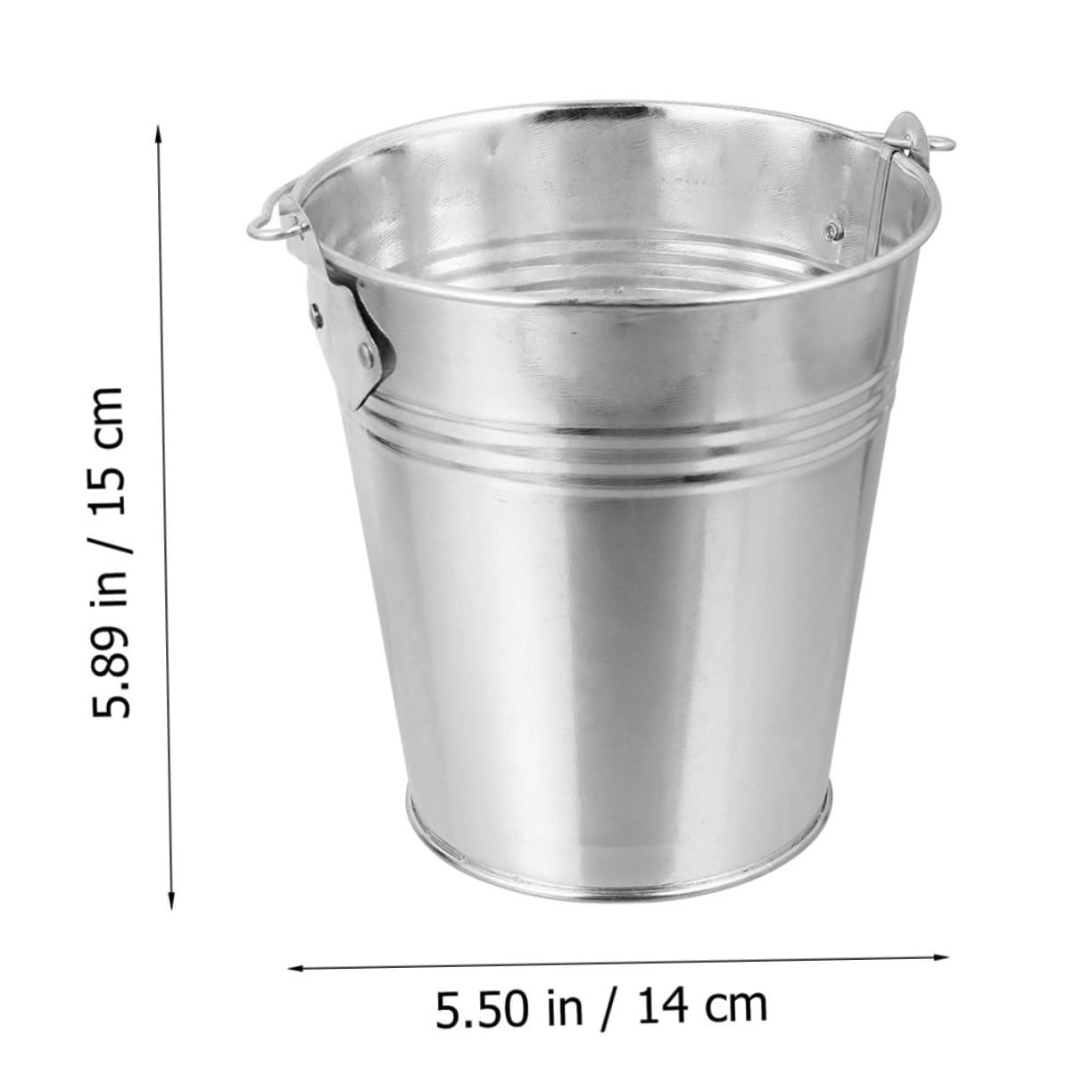 Gogogmee 2pcs Metal BBQ Grease Bucket for Outdoor Grilling Accessories Barbecue Oil Barrel Oil Grip