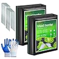 FYFMFER 4FT x 100FT Weed Barrier Landscape Fabric,3.2oz Premium Heavy Duty Woven Cloth for Garden,Ground Cover Geotextile Fabric for Gardening, Farming with 20 U-Shaped Securing Pegs