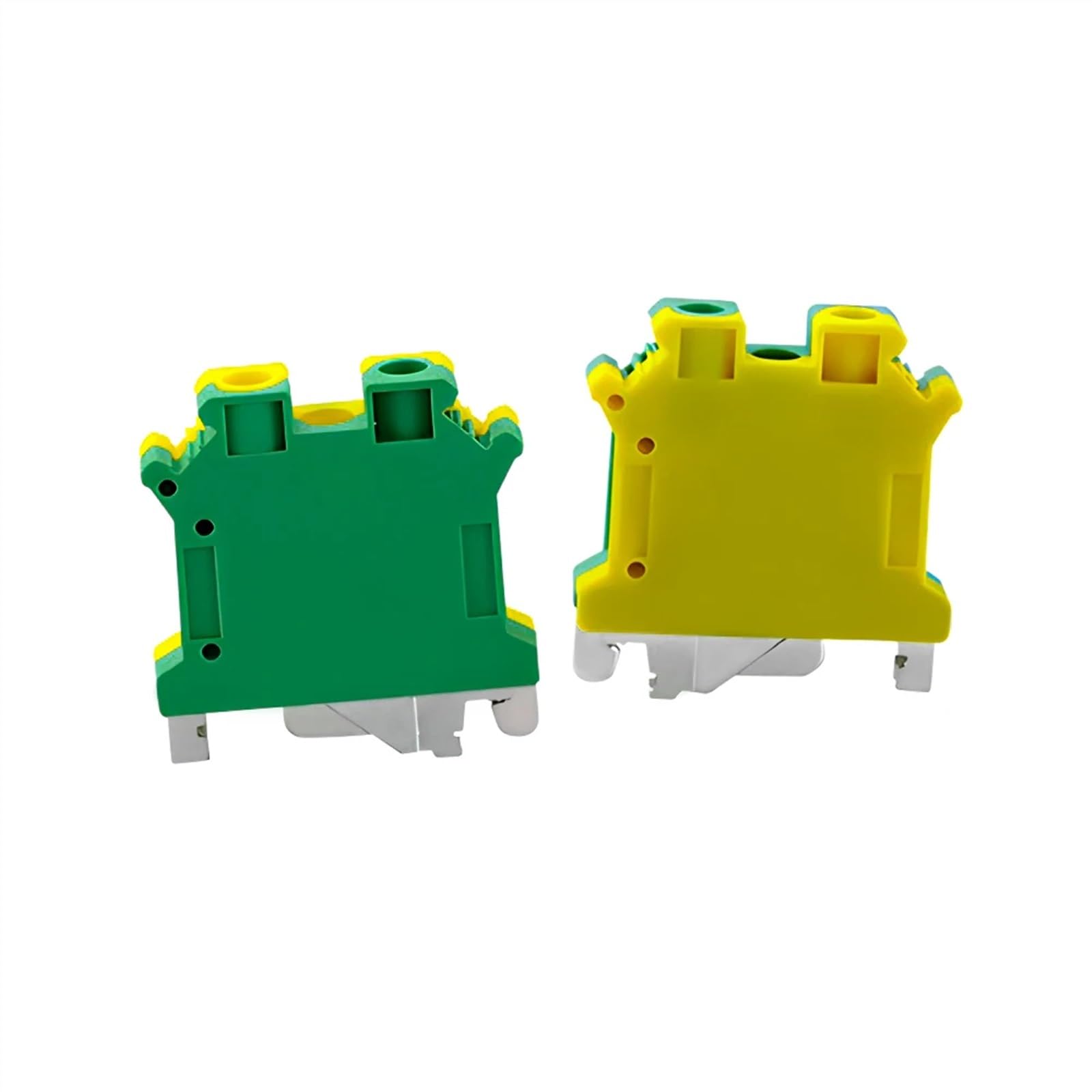 10 Pz USLKG-10N PE Morsettiera su guida Din Morsettiere a vite Morsettiere Terra Classe universale Connettore USLKG10N Filo conduttore