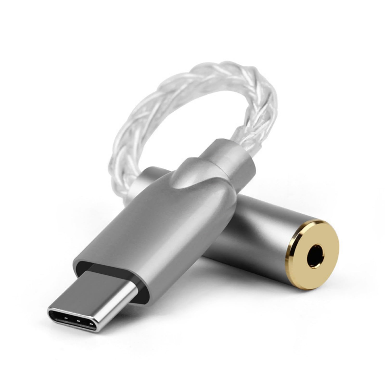 Adattatore audio da USB C a 3,5 mm/2,5 mm/4,4 mm Tipo C per cuffie stereo Dongle cavo amplificatori per cuffie per telefono