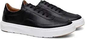 Tênis em Couro Onix Shoes - Elegância e Conforto para Homens, Solado Antiderrapante